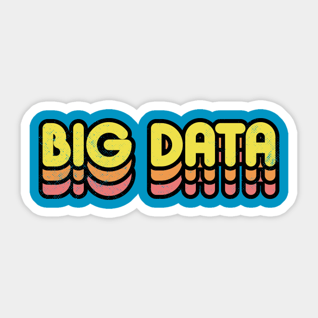 Big Data Retro Sticker by rojakdesigns